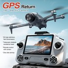 8k Gps Fpv Drone With 4 5  Screen Remote  Camera Rc Quadcopter Dual Battery