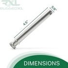 Ruggedxl Stainless Steel Hitch Pins   Clips For 2    2 5  Tow   Stow - Ts35010