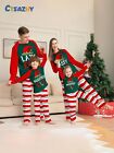 Family Matching Christmas Pyjamas Adult Kids Xmas Nightwear Pajamas Pjs Set