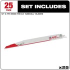 Milwaukee Tool 48-00-8027 12  5 Tpi The Ax Sawzall  Blade  25 Pk 