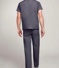 Unisex Workwear Medical Nursing Uniform Scrub Set   shirt   Pants Pewter     m