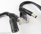 1set Cctv Power Over Utp Ethernet Poe Passive Adapter Rj45 Injector Splitter Kit