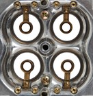 134-302sa Holley Aluminum Hp Main Body Retro-fit Kit-850 Cfm