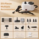 Nib 25 Pc 230   Deep Cleaning Steam Cleaner 26 Ft Reach Tile Carpet Upholstery