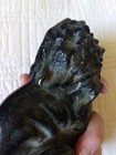 Antique Victorian Bronze 19th Century Small Classic Seated Lion Sculpture