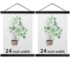 Magnetic Poster Hanger Wooden Poster Hangers  24 24 Inch  pack Of 2  Black
