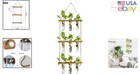 Charming Retro Hanging Planter With 9 Lightweight Glass Tubes For Indoors