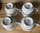 Empress China Crown Platinum Tea Cups Set Of 4