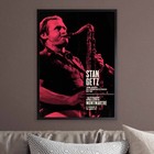 Stan Getz Jazz Poster - Live At Jazzhus Montmartre - 1977  red Variant 