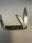Fighting Rooster Stockman Solingen Germany 3 Blade Stag Frank Buster Cutlery 