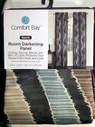 Two Pack - 40  X 84  One Window Room Darkening Panels - Blackout Curtains  Gavin