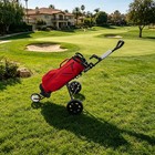 44lbs Golf Push Cart  Compact Golf Push Cart  Foldable 3 Wheel Golf Push Cart