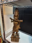 Antique Benin Bronze Musician Statue