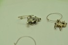Lot Of Six 925 Sterling Silver Wine Glass Charms Markers Animal Themed