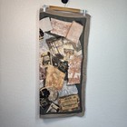Echo Silk Scarf Vintage Safari 32x34 Elegant World Travel Passport Postcards