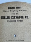 Vintage Fan Advert Boxing Miller Elevator Co Tri-fold Pat Pend Feed Red Oak Ia