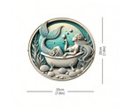 Mermaid Metal Wall Decor - Elegant Mermaid Wall Art For Bathroom  Coastal Decor
