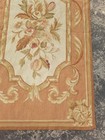 Vintage French Floral Needlepoint Handmade Multicolor Rug Wool Carpet 148x87 Cm