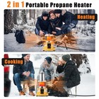 2 In 1 Propane Heater   Stove  13000 Btu Portable Propane Heater Indoor With    