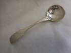 Fletcher   Gardiner Coin Silver Fiddleback Sauce Ladle C  1810-1820