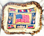 Vintage Tobacco Felt Pillow - Made From Two  2  Authentic 1912 Tobacco Felts