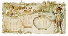 Hours Of Brightness Calendar For 1899  Complete  R  Tuck