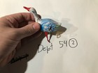 Vintage Tin Litho Mechanical Wind Up Waddle Duck Working Inakita Japan Blue