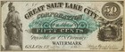 Great Salt Lake City Co  Utah 50   Sheet Obsolete Currency Sheet Reproduction