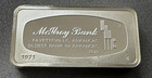 1971 Franklin Mint Oldest Bank In Arkansas Fayetteville Sterling Silver Ingot 2