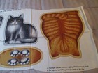 Vintage Cats Cotton Fabric Cut   Sew