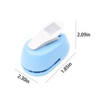 Square Stamp Paper Punch Blue Labor Lever Action Craft Punch For Scrapbooks