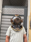Vintage Brass   Steel Diving Helmet   Nautical Deep Sea Diver Helmet   M