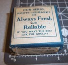 Vintage Sw Gould   Bros  Mullein  1900s Pharmacy New Unopened Box Nos