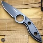 7  Tactical Dagger Fixed Blade Hunting Survival Knife W  Hard Belt Sheath Black