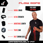 Flow Rope For Exercise - Double Braid 9ft Adjustable Fitness Jump Ropes