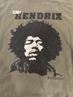 Vintage 2006 Jimi Hendrix T-shirt Olive Green Graphic Rock Tee Alstyle Size Larg