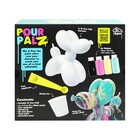 Pour Palz Diy Paint Pouring Kit 1 Xl Balloon Dog 4 Acrylic Pour Paints Mixing