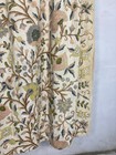 Vintage French Lovely Crewel Floral Embroidered Wall Hanging 6 Curtains