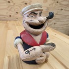 Popeye The Sailor Man Cast Iron Mechanical Coin Bank