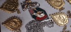 Jewelry Lot Religious J64 50 Metal Pendants Ten Commandments Bracelet Italian Pe