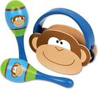Stephen Joseph Percussion Set Monkey Musical Instrument Tambourine Maracas 