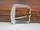 Pre-owned Women   s Vintage Silver Tone Etched Belt Buckle