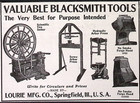 1894 Blacksmith Tools Lourie Mfg Co Springfield Il 3 5 h Print Ad