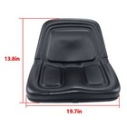 Black High-back Lawn Mower Tractor Seat Replacement Tm333bl Universal