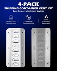 Set Of 4 Shipping Container Vent For Preventing Condensation And Excessive Heat