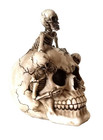 Skull With Creeping Skeletons  Figurine Statue Skeleton Halloween