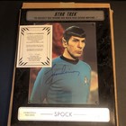 Star Trek Spock Signed By Leonard Nimoy Limited Edition Certified Photo Plaque