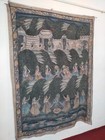 Gorgeous Vintage Indian Mughal Design Painted Wall Hanging Panel Item1246