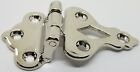Polished Nickel Plated Ice Box Door Hinge 3 8  Offset Antique Refrigerator Old 