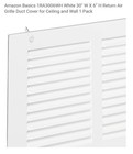 Hvac White Steel Air Return Grille 30  X 6  Ceiling   Wall Duct Cover New In Box